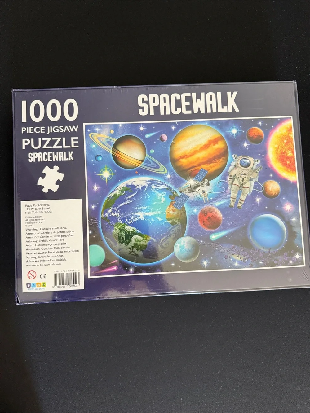 Spacewalk 1000-Piece Jigsaw Puzzle - Purple Space Scene by